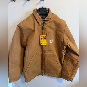 Carhartt Loose Fit Washed Duck Sherpa Lined Coat Carhartt Brown S